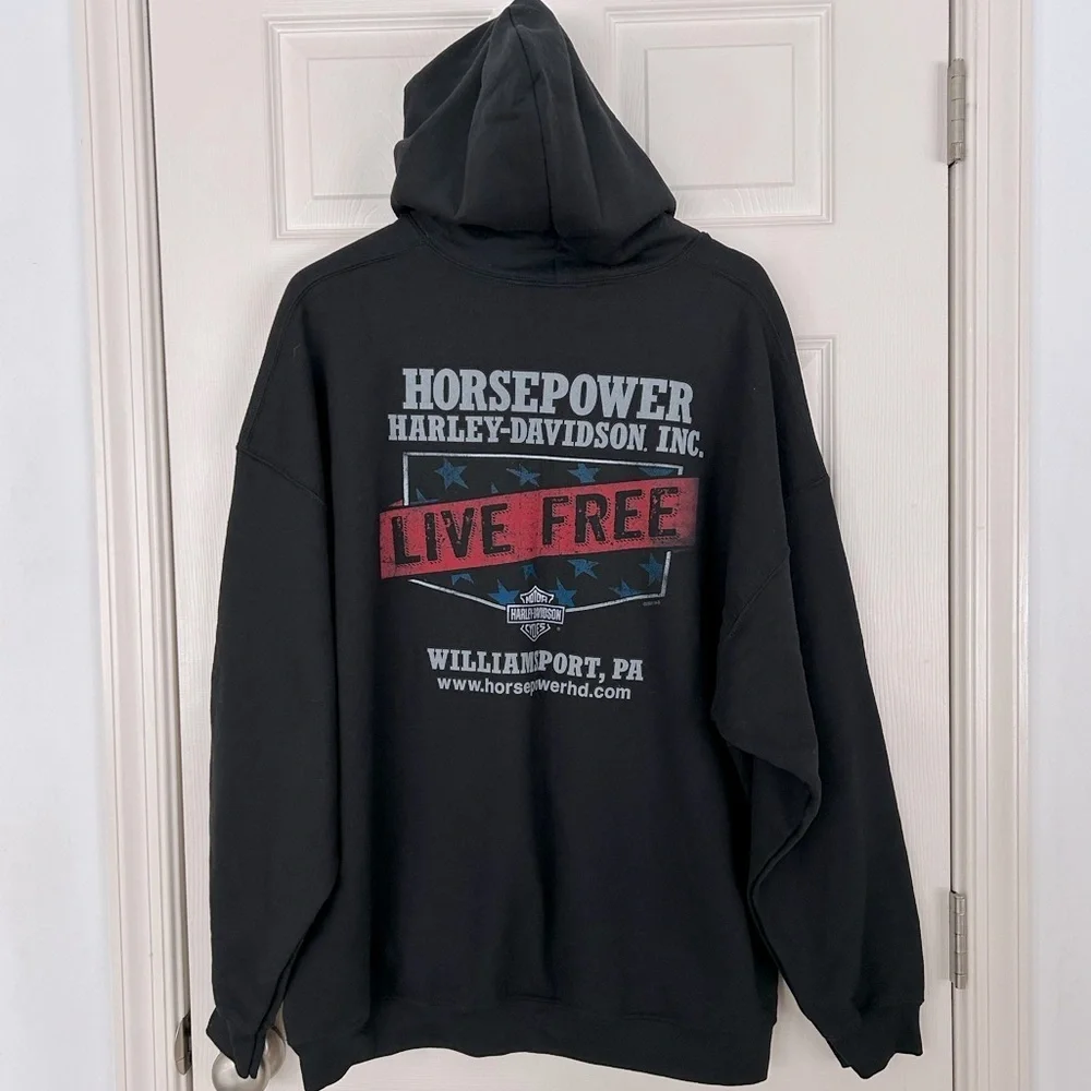 Harley Davidson Men’s Hooded Sweatshirt NWT - Picture 3 of 4